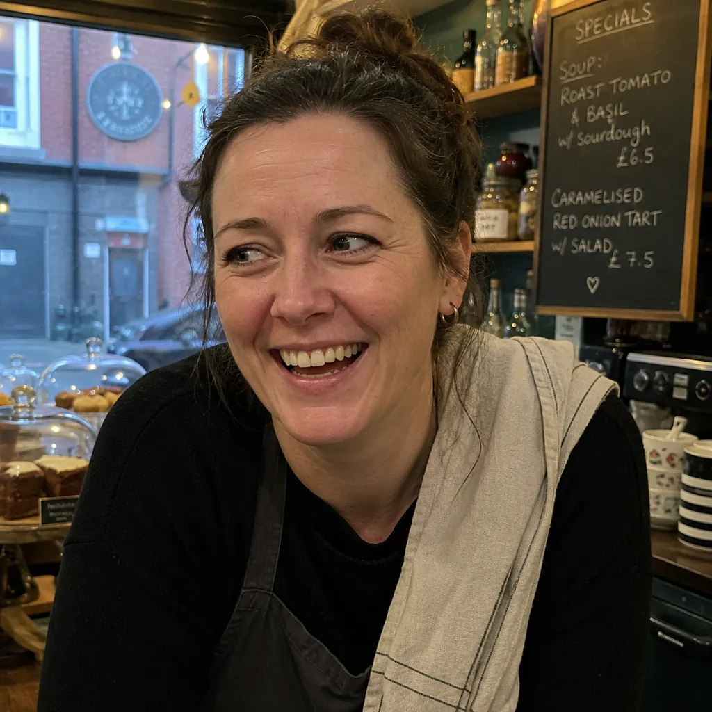 Niamh, Runs a café